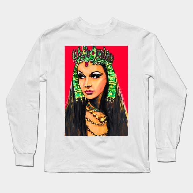 Vivien Leigh Long Sleeve T-Shirt by Svetlana Pelin